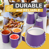 12 Oz. Purple Paper Cups | 20 Count